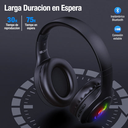 Audífonos Inalambricos Gamer Diadema Bluetooth Aut202