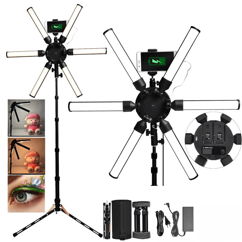 Aro De Luz Led Profesional Lampara De Estrella 60w 5600k HD-60X