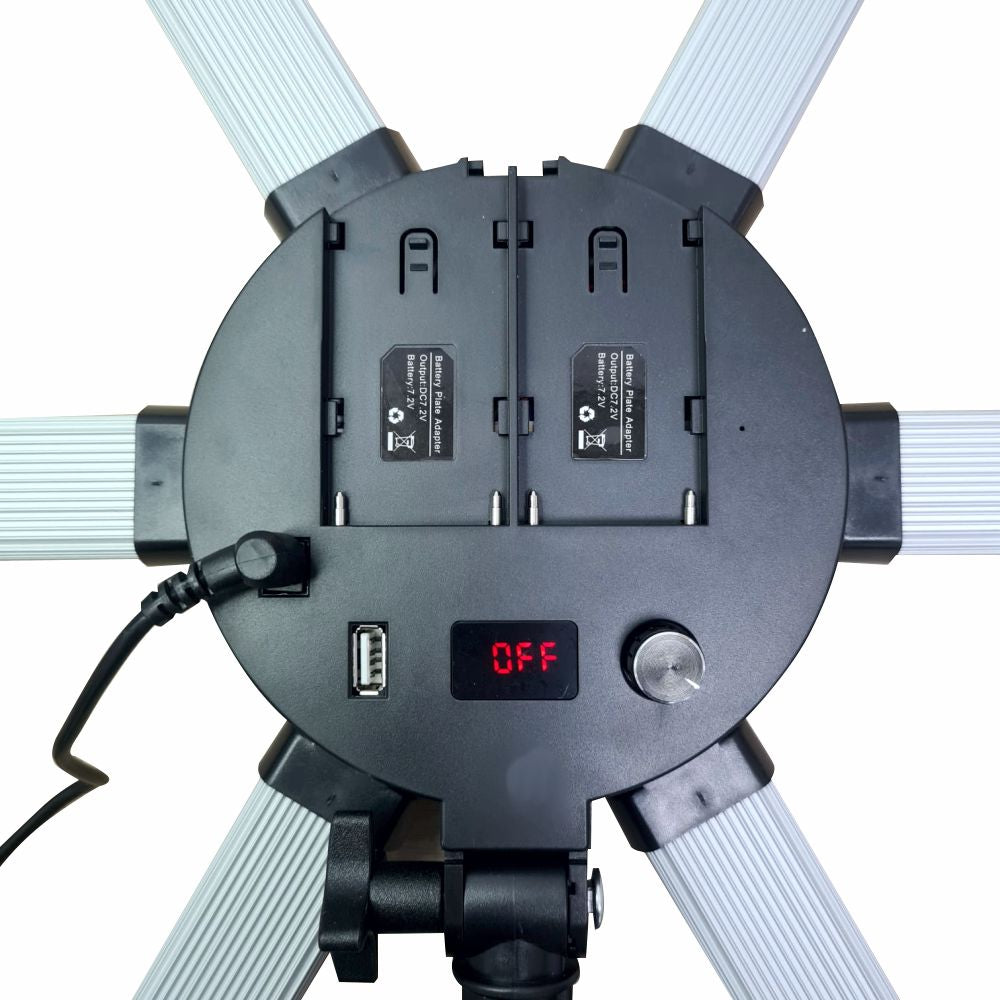 Aro De Luz Led Profesional Lampara De Estrella 60w 5600k HD-60X