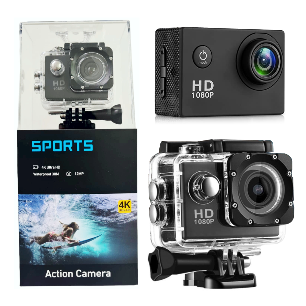 Cámara Deportiva Sumergible 30metros Sport Cam Hd 1080p