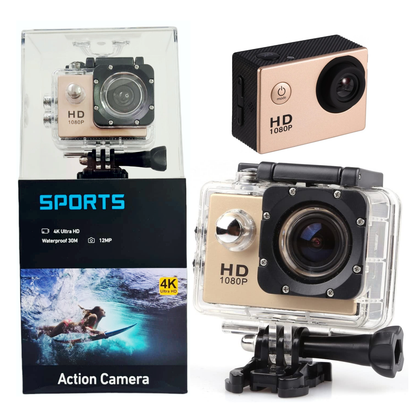 Cámara Deportiva Sumergible 30metros Sport Cam Hd 1080p