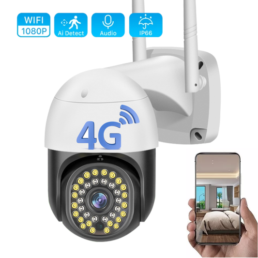 Cámara Seguridad Exterior Domo Ptz 1080p Infrarroja Q80 4g