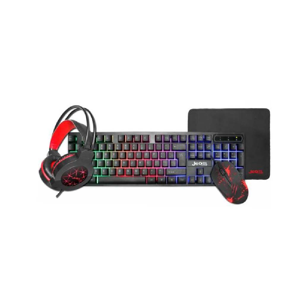 COMBO GAMER RGB ( TECLADO, MOUSE, DIADEMA, MOUSE PAD)