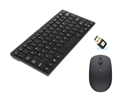 Combo Mini Teclado + Mouse Optico Inalámbrico USB K-03