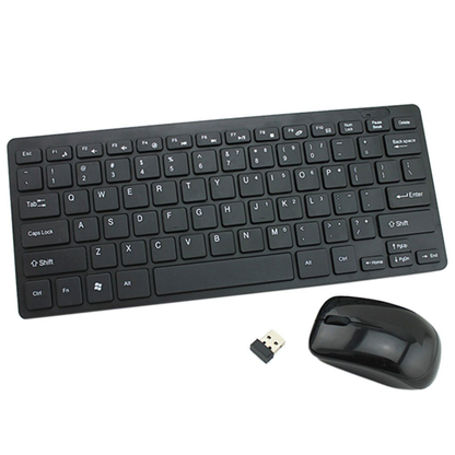 Combo Mini Teclado + Mouse Optico Inalámbrico USB K-03