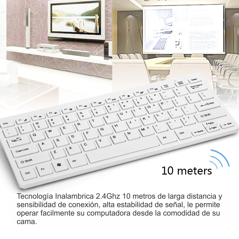 Combo Mini Teclado + Mouse Optico Inalámbrico USB K-03