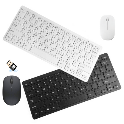Combo Mini Teclado + Mouse Optico Inalámbrico USB K-03