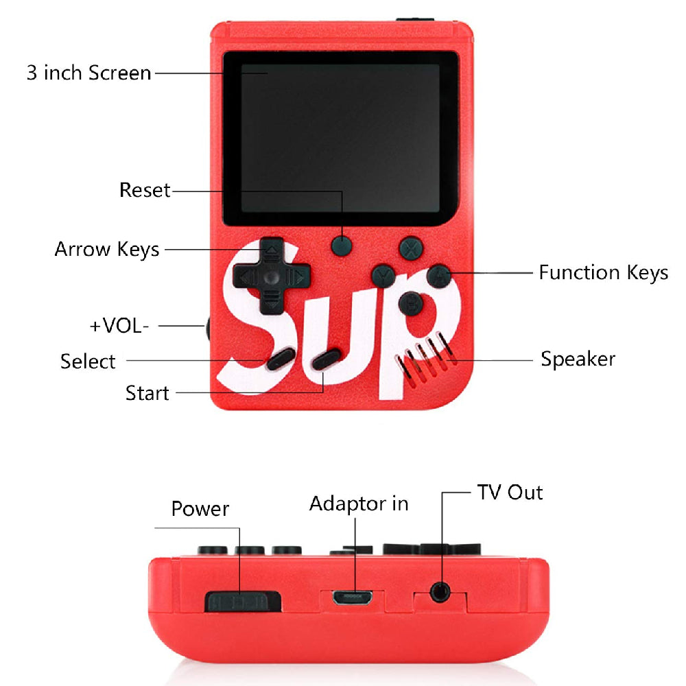 Consola De Video Juegos Portátil Gameboy SUP Plus 400 + Control R