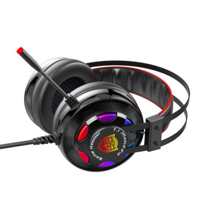 Diadema Gamer Rgb Microfono Bajos Profundos Auriculares V10