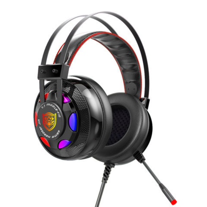 Diadema Gamer Rgb Microfono Bajos Profundos Auriculares V10