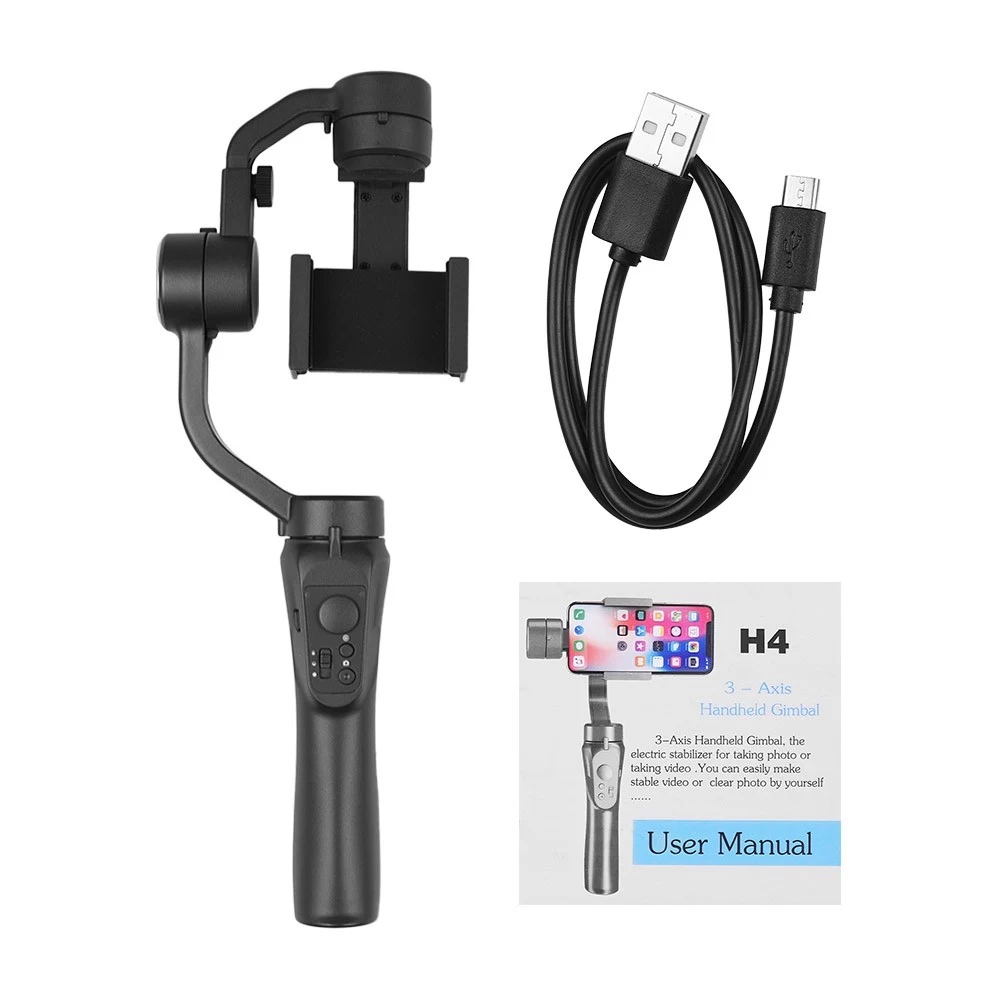 Estabilizador De Celular Handheld Gimbal H4 3 Ejes App