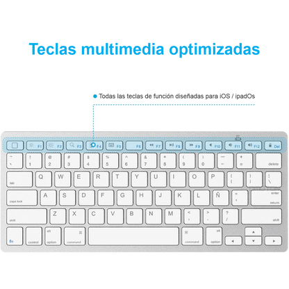 Mini Teclado Bluetooth 3.0 Ultra Delgado Para IPad, IOS, Android, PC