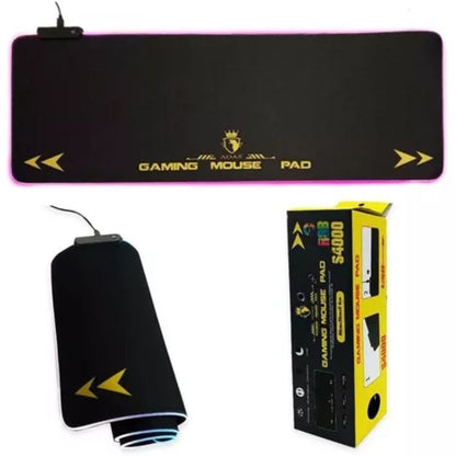 Mouse Pad gamer Aoas S4000 de goma xl 30cm x 80cm x 0.4cm negro