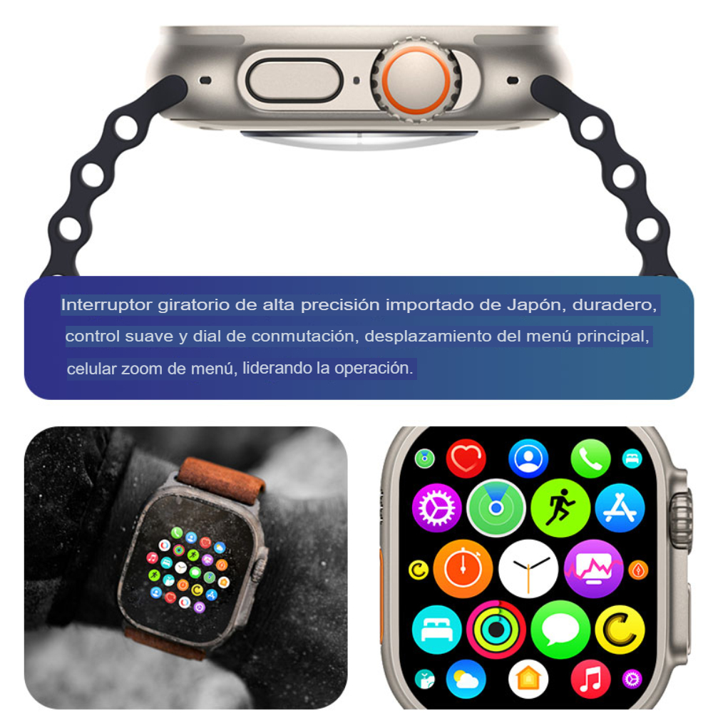 Reloj Inteligente T800 Ultra Series 8 Smart Watch 49mm Touch
