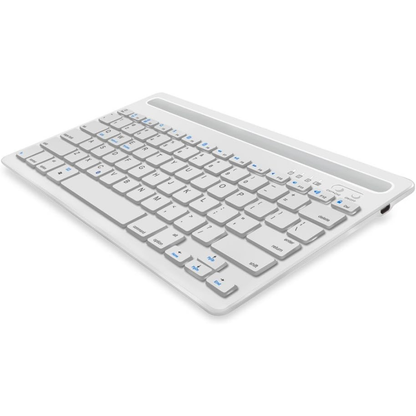 Teclado Inalambrico Recargable Bluetooth 2 Canales Multi Dispositivo